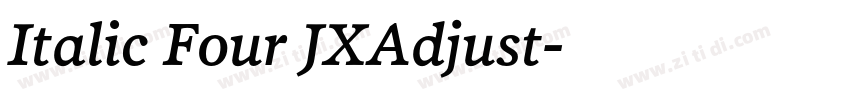 Italic Four JXAdjust字体转换